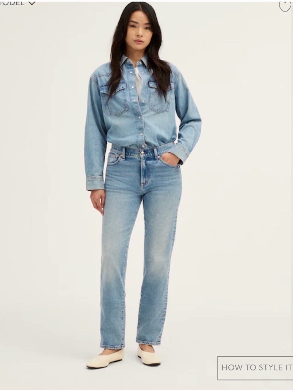 Madewell Light Blue High-Rise Straight Leg Jeans